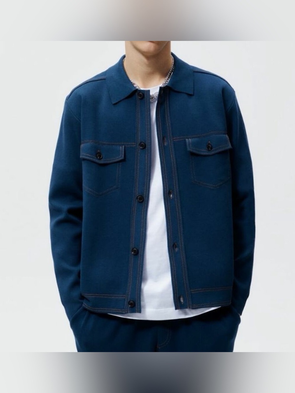 Zara men’s button down shirt jacket Large